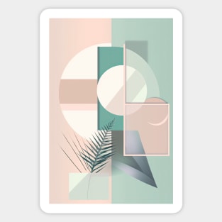 Abstract Tropical Garden Sticker